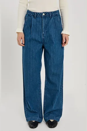 Norr Kenzie Pleat Wide Jeans - 36