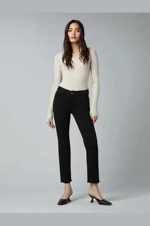 DL1961 Peached Raw Mara Straight Ankle Jeans - 25