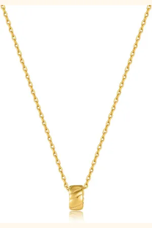 ANIA HAIE Smooth Twist Pendant Necklace