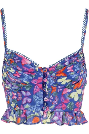 CHARO RUIZ IBIZA Mara Top - Xs / Blue Borbo / Female