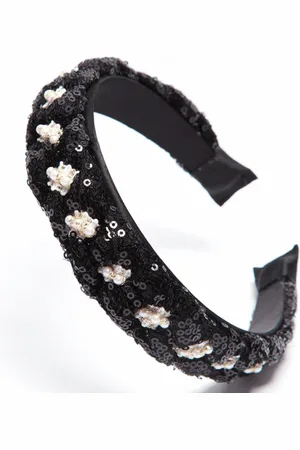 Madein. Pearl And Bead Embellished Headband In And Ivory