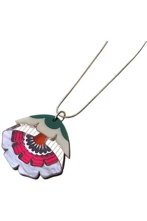 Rosa Pietsch Floral Pendant Necklace Isobel Sunset