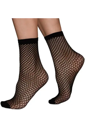 Swedish Stockings Vera Netz-socken - Elfenbein