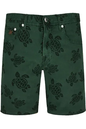 Vilebrequin - Garonne 5-pocket Denim Bermuda Shorts In Pine Grnc4v36-471 - 30w