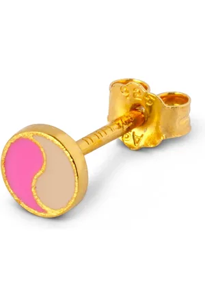Lulu Copenhagen Pink Buttercream Plated Ying Yang Ear Stud