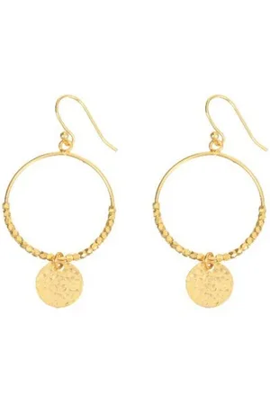 Ashiana Dominique Beaded Hoop Earrings