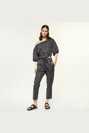 ACCESS FASHION Allegra Embroidered Pants - L /