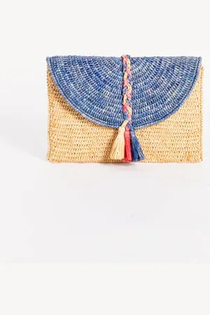 ARDDUN Tassel Clutch – Deep Ocean