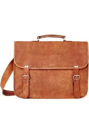VIDA VIDA Large Leather Laptop Bag With Handle - 15 X 11