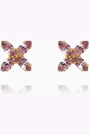 Caroline Svedbom Crystal Star Earrings - /amethyst - Os