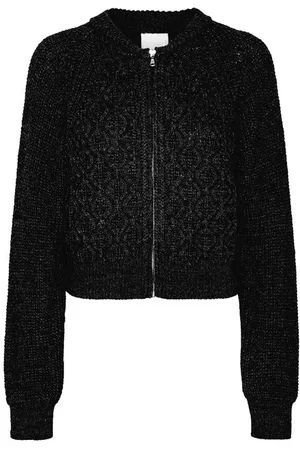 AJ117 Project Scout Alpaca Cardigan - Black / S