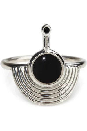 Rachel Entwistle Interstellar Ring Silver - Onyx - J