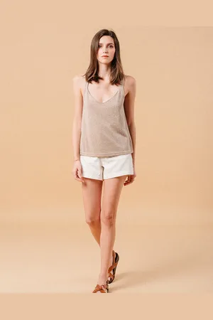 Grace & Mila Miso Lurex Top - - S