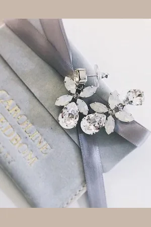 Caroline Svedbom Dione Earrings - Crystal / White Opal