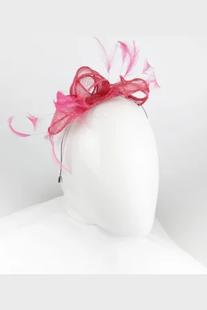 max & ellie Cerise Fascinator Headband - One Size
