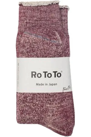 RoToTo Double Face Socks Grape - L