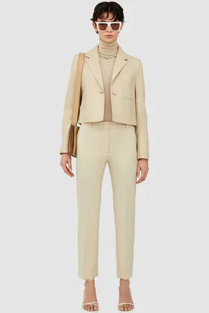 Joseph Tailoring Wool Stretch Coleman Trousers - 34 / Safari / Female