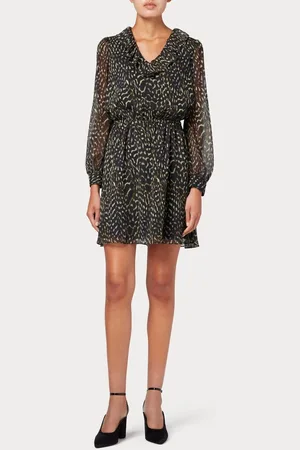 Paul Smith Animal Printed Chiffon Dress - It40-uk8