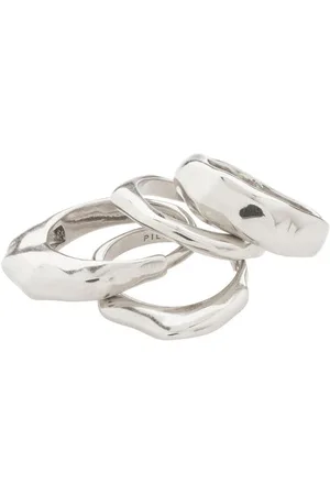 Pilgrim Asher Recycled Rings 4-in-one Set -plated