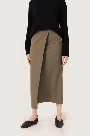 Soaked in Luxury Slbea Skirt - Morel - Xs
