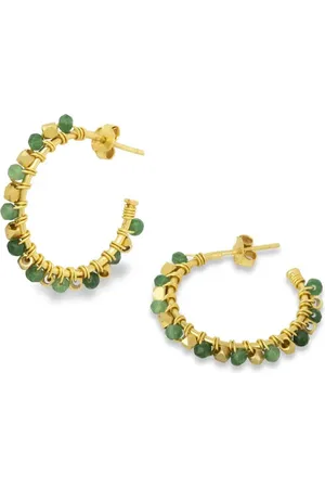 Ashiana Mini Riva Earrings - Agate