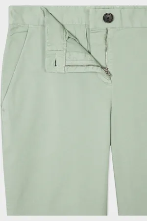 Paul Smith Mint Cotton Brushed Slim Fit Chinos - 46 (It)