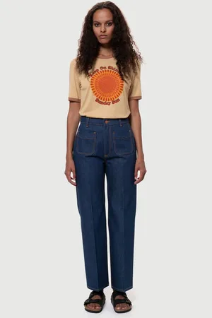 Nudie Jeans Jeans Holly Western Pants 70s - - M / Bleu
