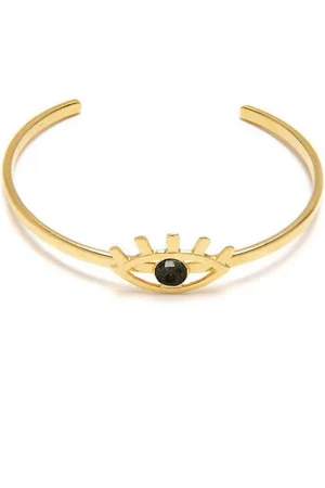 Dlirio Pulsera Eye Con Piedra Onix Negra