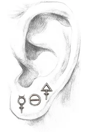 Rachel Entwistle Tria Prima Earrings - Sulphur Single Stud - Sulphur Single Stud