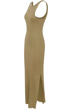 Gestuz Drewgz Sleeveless Reversible Long Dress Stone - Xs