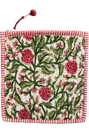 Behotribe  &  Nekewlam Purse Quilted Cotton Block Print