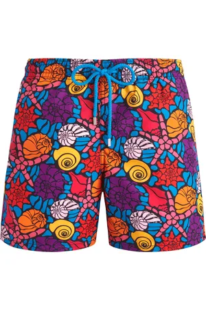 Vilebrequin Moorea Swin Short Noumea Sea Shells Navy & - M