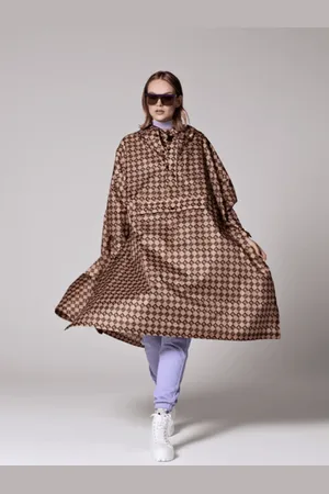 RainKiss Rainkiss Damier Rain Poncho - One Size
