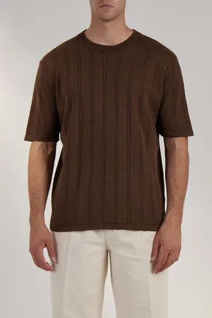 Daniele Fiesoli Ribbed Crew Neck T Shirt - Extra Large
