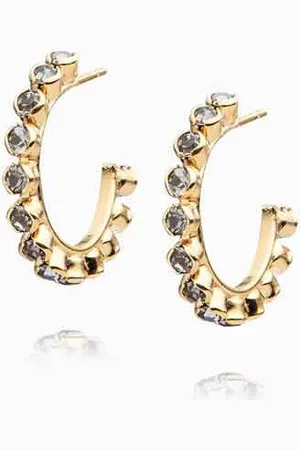 Caroline Svedbom Siri Loop Earrings Diamond