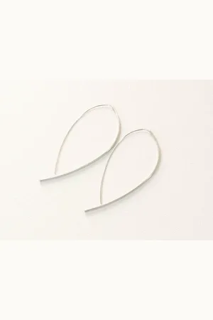 Big Metal London Ingrid Pull Trough Earrings