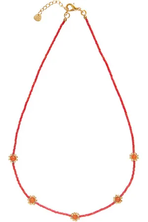 A Beautiful Story Flourish Carnelian Coloured Necklace