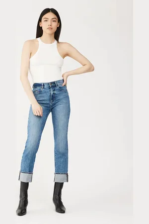 DL1961 Oasis Cuffed Patti Straight Jeans - 28