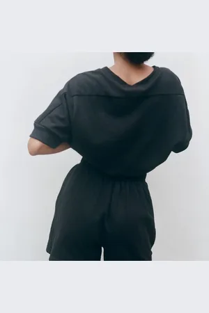 THE COLLABORATIVE STORE Oversized Short Sleeve Sweatshirt In - - Small