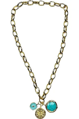 Ashiana Elise Turquoise Charm Necklace