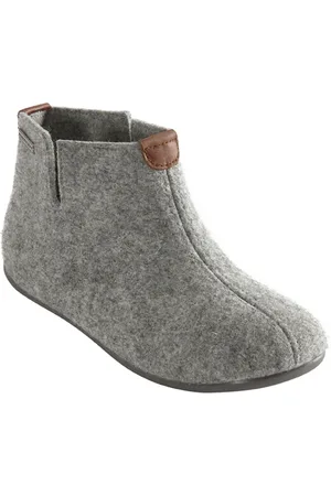 Shepherd of Sweden Grey Wool Felt Ester Bootie Slipper - Grey - Eu37 (Uk4)