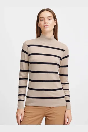B YOUNG Bymmpimba Button Jumper Cement - Uk 14