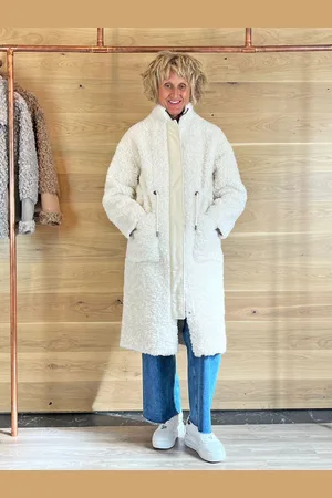 DIEGO M Faux Fur Coat - Uk 10