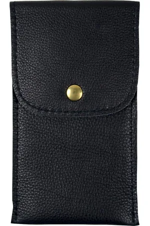Black Bough Black Leather Wristwatch Pouch - Leather , Black