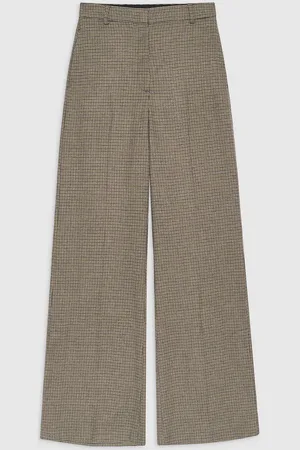 ANINE BING Lyra Trouser - 36 / Mini Houndstooth / Female