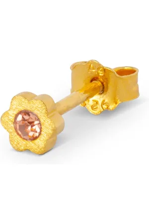 Lulu Copenhagen Peach Plated Blomst Earring
