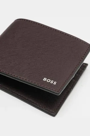 HUGO BOSS Boss - Zair_8 Cc Dark Billfold Wallet In Recycled Leather 50485600 642
