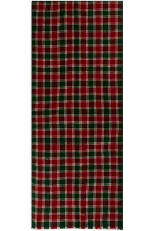 Burrows & Hare Cashmere & Merino Wool Scarf - Tartan