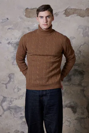 Daniele Fiesoli Cable Roll Neck Sweatshirt - Large