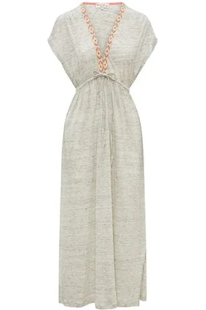 NOOKI DESIGN Lucia Grey Marl Beach Dress - Grey - S